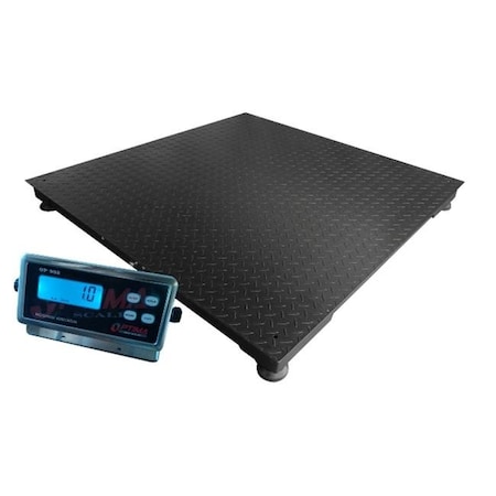 Optima Scales Optima Scales OP-916-4x4-10-NN Heavy Duty Pallet Scale - 4 x 4 ft.; 10K lb. x 1 lb. OP-916-4x4-10-NN